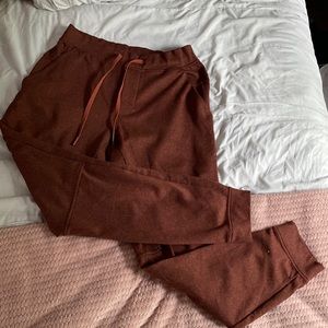 Rust orange joggers